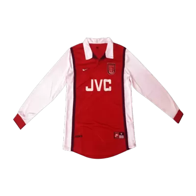 Retro Arsenal Home Long Sleeve Jersey 1998/99 By Nike - jerseymallpro