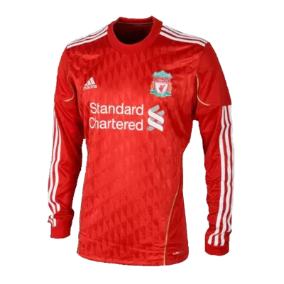 Retro Liverpool Home Long Sleeve Jersey 2011/12 By Adidas - jerseymallpro