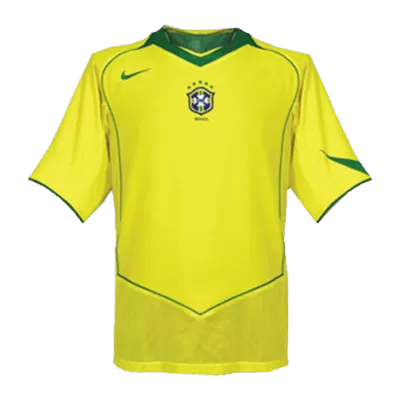 Retro Brazil Home Jersey 2004 By Nike - jerseymallpro