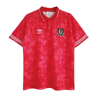 Retro Wales Home Jersey 1990/92 By Umbro - jerseymallpro