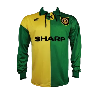 Retro Manchester United Away Long Sleeve Jersey 1992 By Umbro - jerseymallpro