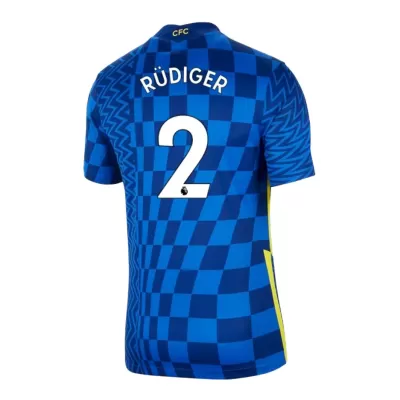 Replica RÜDIGER #2 Chelsea Home Jersey 2021/22 By Nike - jerseymallpro