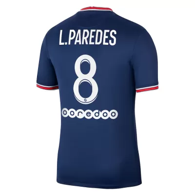 Replica L.PAREDES #8 PSG Home Jersey 2021/22 By Nike - jerseymallpro