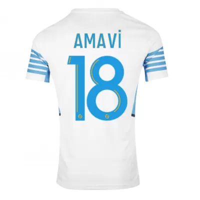 Replica AMAVI #18 Marseille Home Jersey 2021/22 By Puma - jerseymallpro