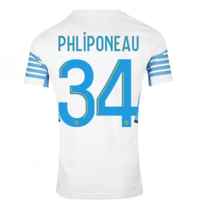 Replica PHLIPONEAU #34 Marseille Home Jersey 2021/22 By Puma - jerseymallpro