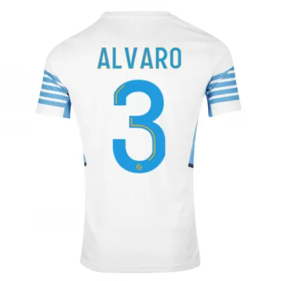 Replica ALVARO #3 Marseille Home Jersey 2021/22 By Puma - jerseymallpro