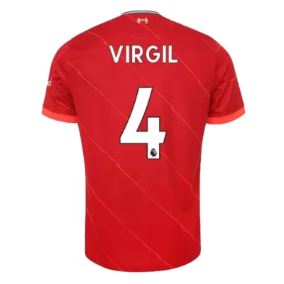 Replica VIRGIL #4 Liverpool Home Jersey 2021/22 By Nike - jerseymallpro