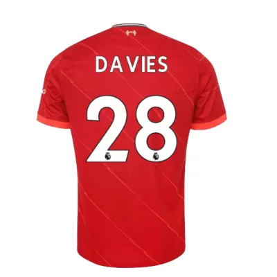 Replica DAVIES #28 Liverpool Home Jersey 2021/22 By Nike - jerseymallpro