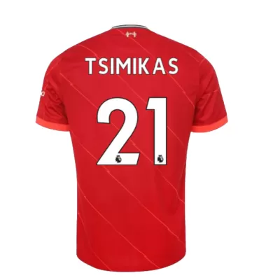 Replica TSIMIKAS #21 Liverpool Home Jersey 2021/22 By Nike - jerseymallpro