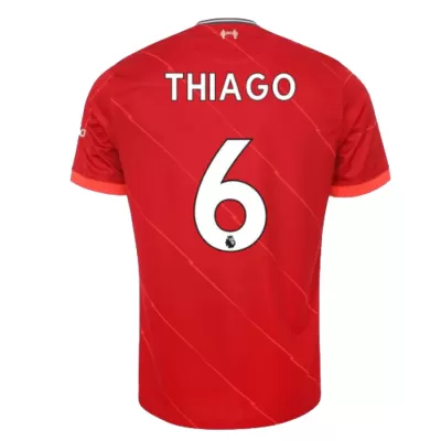 Replica THIAGO #6 Liverpool Home Jersey 2021/22 By Nike - jerseymallpro