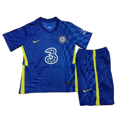 Chelsea Home Kit 2021/22 By Nike Kids - jerseymallpro