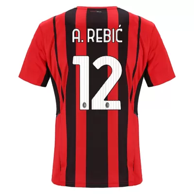 Replica A.REBIĆ #12 AC Milan Home Jersey 2021/22 By Puma - jerseymallpro