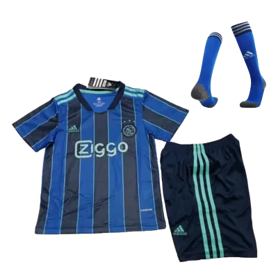 Ajax Away Full Kit 2021/22 By Adidas Kids - jerseymallpro