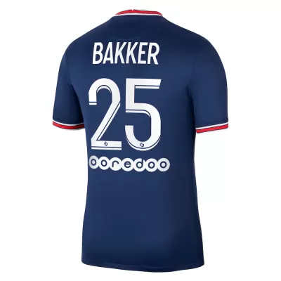 Replica BAKKER #25 PSG Home Jersey 2021/22 By Nike - jerseymallpro