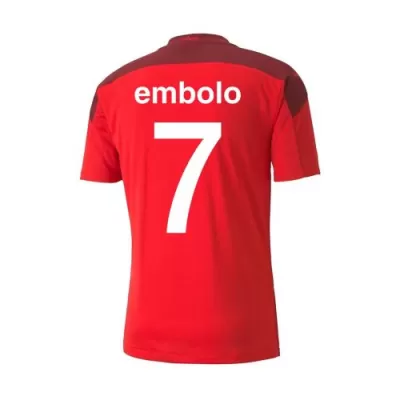 Replica EMBOLO #7 Switzerland Home Jersey 2021 By Puma - jerseymallpro