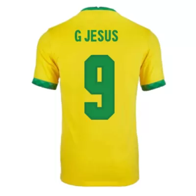 Replica G JESUS #9 Brazil Home Jersey 2021 By Nike - jerseymallpro