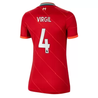 Replica VIRGIL #4 Liverpool Home Jersey 2021/22 By Nike Women - jerseymallpro