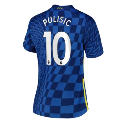 Replica PULISIC #10 Chelsea Home Jersey 2021/22 By Nike Women - jerseymallpro