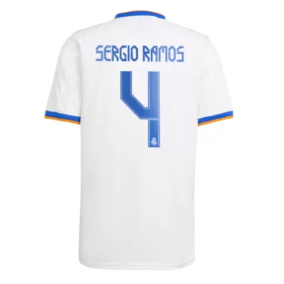 Replica SERGIO RAMOS #4 Real Madrid Home Jersey 2021/22 By Adidas - jerseymallpro