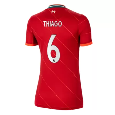 Replica THIAGO #6 Liverpool Home Jersey 2021/22 By Nike Women - jerseymallpro