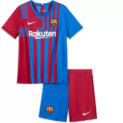 Barcelona Home Kit 2021/22 By Nike Kids - jerseymallpro