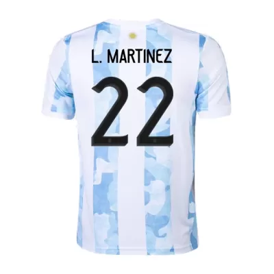 L. MARTINEZ #22 Argentina Home Jersey 2021 - jerseymallpro