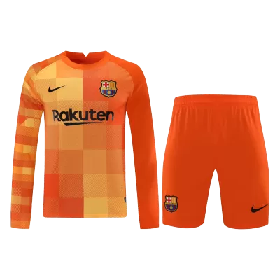 Barcelona Goalkeeper Long Sleeve Jerseys Kit 2021/22 - jerseymallpro