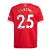 Replica SANCHO #25 Manchester United Home Jersey 2021/22 By Adidas - jerseymallpro