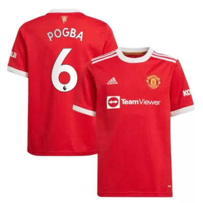 Replica POGBA #6 Manchester United Home Jersey 2021/22 By Adidas - jerseymallpro