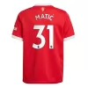 Replica MATIĆ #31 Manchester United Home Jersey 2021/22 By Adidas - jerseymallpro