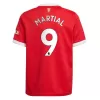 Replica MARTIAL #9 Manchester United Home Jersey 2021/22 By Adidas - jerseymallpro