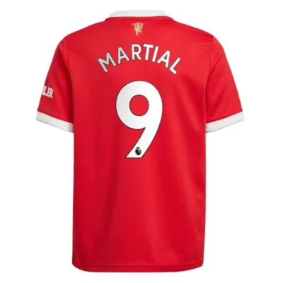 Replica MARTIAL #9 Manchester United Home Jersey 2021/22 By Adidas - jerseymallpro