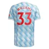 Replica WILLIAMS #33 Manchester United Away Jersey 2021/22 By Adidas - jerseymallpro