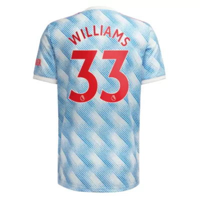 Replica WILLIAMS #33 Manchester United Away Jersey 2021/22 By Adidas - jerseymallpro