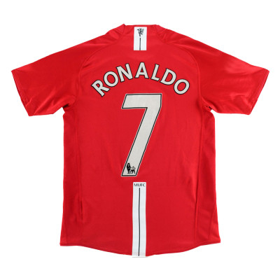 Retro RONALDO #7 Manchester United Home Jersey 2007/08 By Nike - jerseymallpro