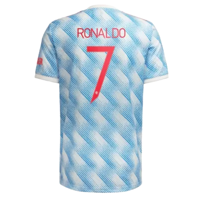 Replica RONALDO #7 Manchester United Away Jersey 2021/22 By Adidas-UCL Edition - jerseymallpro