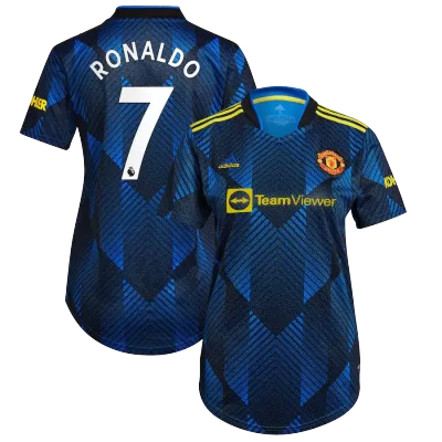 Replica RONALDO #7 Manchester United Third Away Jersey 2021/22 By Adidas Women - jerseymallpro