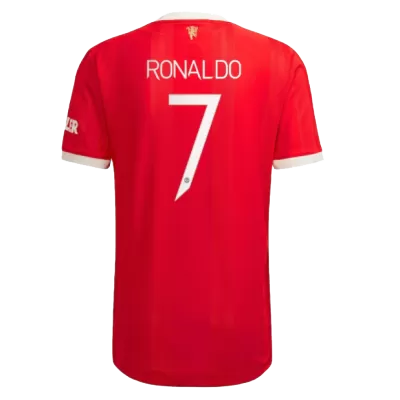 Authentic RONALDO #7 Manchester United Home Jersey 2021/22 By Adidas-UCL Edition - jerseymallpro