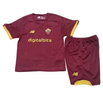 Roma Home Kit 2021/22 By Nike Kids - jerseymallpro