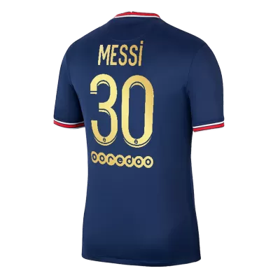 Messi #30 PSG Home Jersey 2021/22 By Jordan Ballon d'Or Special Gold Font - jerseymallpro