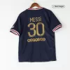 Messi #30 PSG Home Jersey 2021/22 By Jordan Ballon d'Or Special Gold Font - jerseymallpro