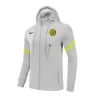 Chelsea Hoodie Tracksuit 2021/22 Kids Gray - jerseymallpro