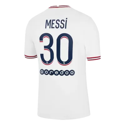 Replica Messi #30 PSG Fourth Away Jersey 2021/22 By Jordan - jerseymallpro