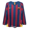 Retro Barcelona Home Long Sleeve Jersey 2005/06 By Kappa - jerseymallpro