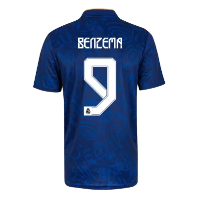 Replica BENZEMA #9 Real Madrid Away Jersey 2021/22 By Adidas - jerseymallpro