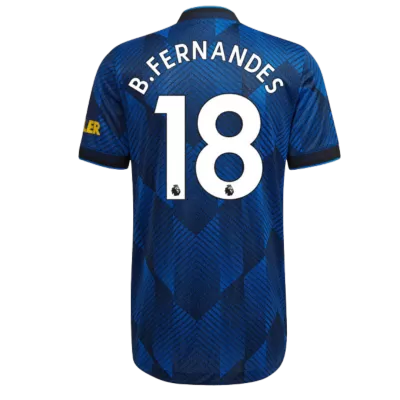 B.FERNANDES #18 Manchester United Third Away Jersey 2021/22 - jerseymallpro