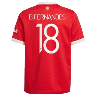 B.FERNANDES #18 Manchester United Home Jersey 2021/22 - jerseymallpro