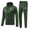 Hoodie Jacket Customize Tracksuit Green - jerseymallpro