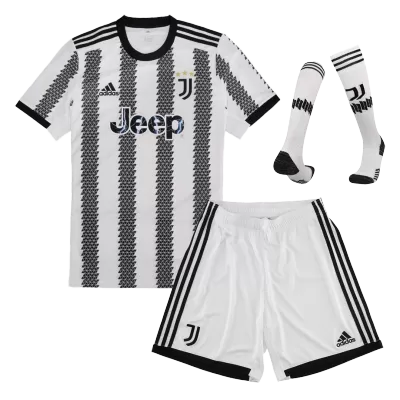 Juventus Home Full Kit 2022/23 By Adidas Kids - jerseymallpro