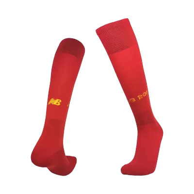 Roma Home Socks 2022/23 By NewBalance Kids - jerseymallpro